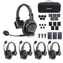 SYNCO XTALK X5 Wireless Intercom Headset System 2.4GHz Full Duplex 350M/1148FT