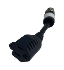 Neutrik NAC3FXXB-W-L-ACF-6 Powercon Power Out Gray 15A – AC Edison Female 6 Inch