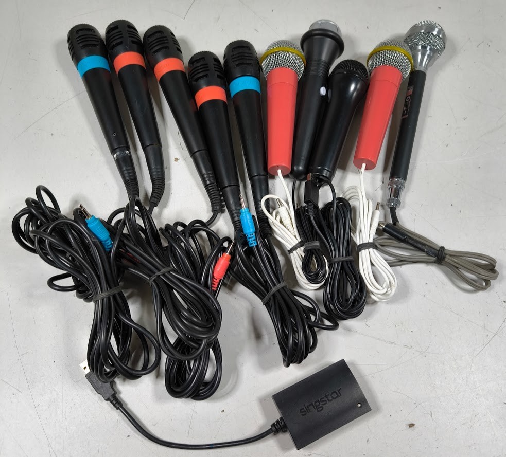 LOT OF 10 Various Brands & Models Microphone Used Working