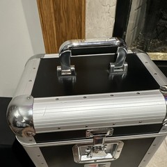 Eurolite Aluminum Carry Case Black/Silver w/ Carry Handle & Latch Closure