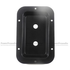 1pcs Black Metal Dual 1/4″ Jack Plate for Speaker Cabinet