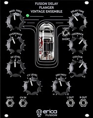 Erica Synths Fusion Delay/Flanger/Vintage Ensemble Bucket Brigade Delay Effects