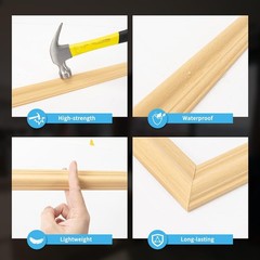 Elegant Oak Pre-Cut Wainscoting Panel Set – Quick Install for Stunning Interiors