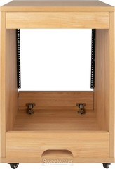 Gator Frameworks Elite Series Angled 12U Studio Rack – Natural Maple Matte