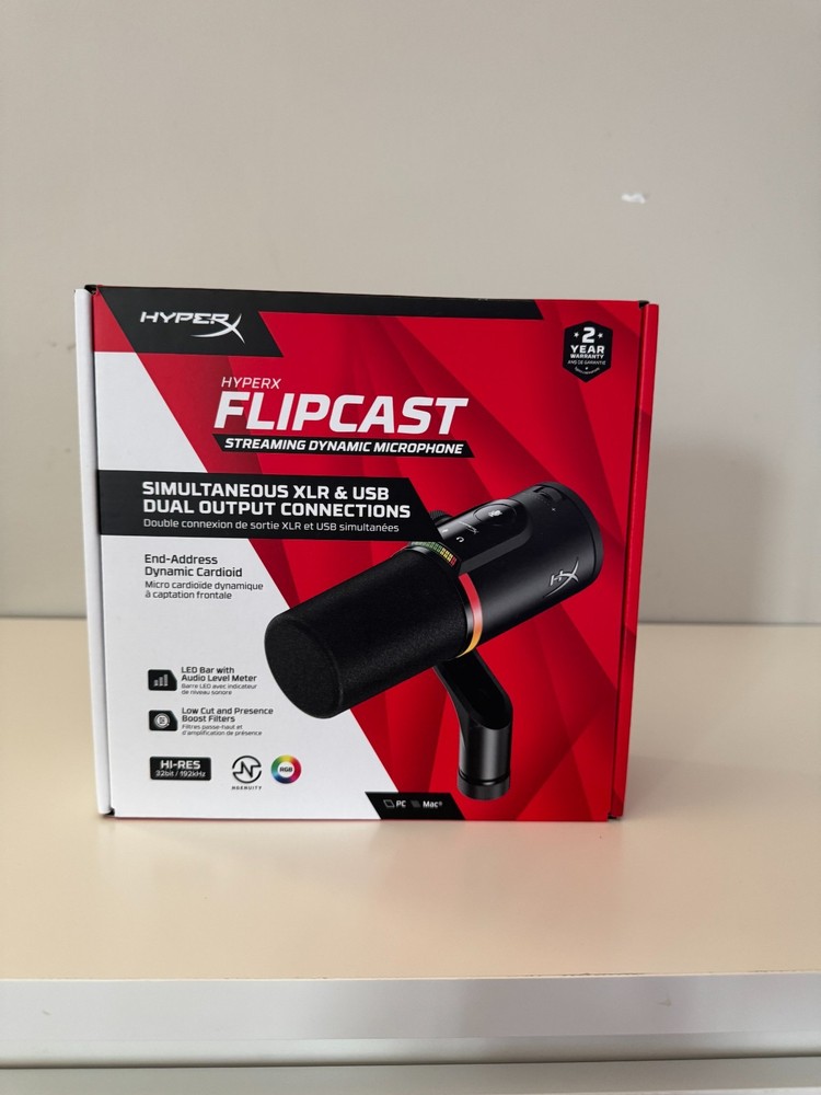 HyperX FlipCast Dynamic Microphone USB/XLR Black