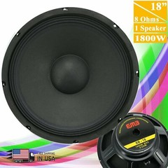 1x EMB SB-18 1800W 18″ 8-Ohm Replacement Speaker for JBL,Yamaha,Cerwin,Peavey…