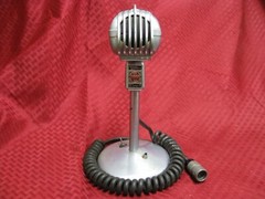 Vintage Turner 33D Dynamic Microphone w custom stand 5 pin military u229/u WORKS