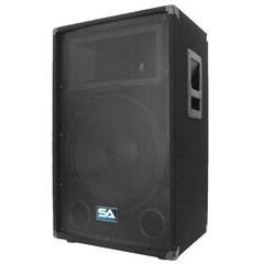 Seismic Audio 15″ Passive PA Speaker Cabinet Pair Titanium Horn SA-15T