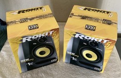 (2) KRK Rokit 5 Generation 3 Active Powered Bi-Amped Studio Monitors, New-in-Box