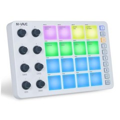 SK12 SMC-PAD MIDI Controller with 16 Drum Pads, 8 Assignable Knobs, Note