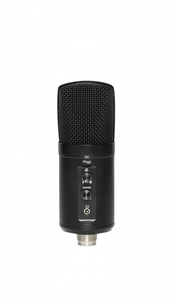 Stagg Model SUSM60D Studio Grade Double Condenser USB Microphone