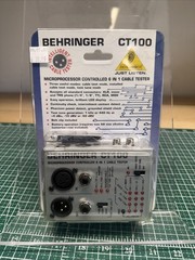 BEHRINGER /CT100 Cable Tester „XLR/TS, TRS phone/MIDI/TT/RCA cable comp. NEW