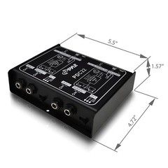 Pyle-Pro Easy to Use 1/4“ Instrument To Balanced Unbalanced (1/4“/XLR) Direct