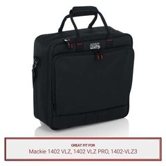 Gator Cases Padded Equipment Bag fits Mackie 1402 VLZ, 1402 VLZ PRO, 1402-VLZ3