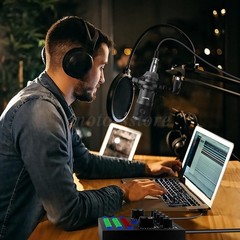 Home Studio Recording Kit Music Podcast Mixer Equipment Condenser Microphone Set