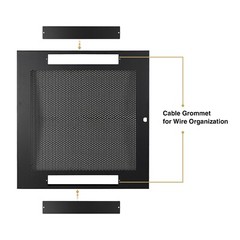 Sound Town Server Rack Doors, for STRK-M12U Server Rack (STRK-DS12U)