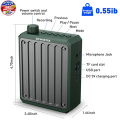 Voice Amplifier for Teachers, Bluetooth Voice Amplifier Personal Microphone Head