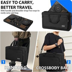 Padded DJ Controller Case for DDJ FLX4, DDJ SB SB3 400 RB, Hercules DJ Contro…