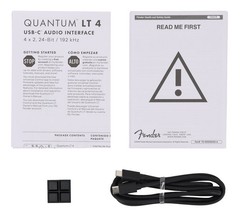 Fender Quantum LT 4 USB-C 4×2 Bus Powered Recording Interface+XLR Cable