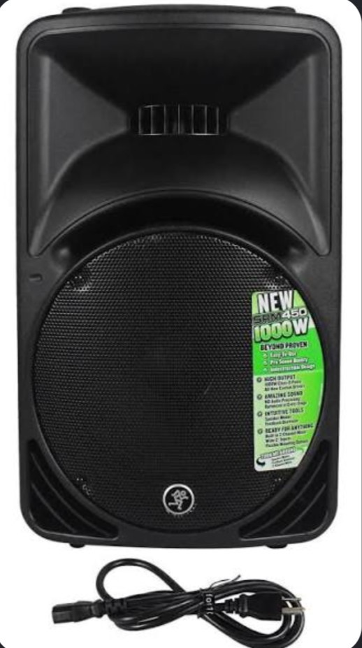 Mackie SRM450V3 SRM450-V3 1000 Watt 12″ Powered Active PA Speaker, with DSP