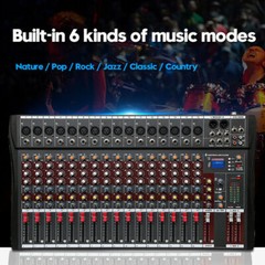 Professional Audio Mixer Bluetooth USB Plug and Play for Seamless Integration