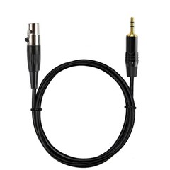 3-Pin Mini XLR Male to 1/8″ TRS Balanced Stereo Lavalier Microphone Cable B92