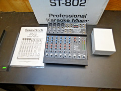 Sound Tech ST-802 Professional 8-Channel Audio Mixer / Karaoke Mixer with D.S.P.
