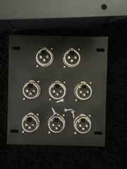 Recessed Stage Floor Box w/8 Female XLR Mic Connectors by Elite Core