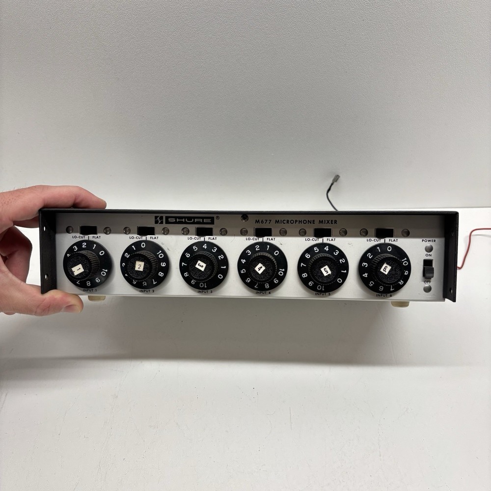 Shure M677 Microphone Mixer Vintage Made in USA