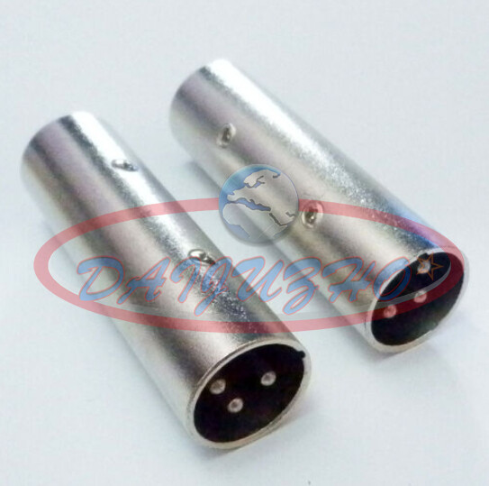 One New XLR Male to XLR Male Adaptor Connector