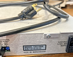 Orban OPTIMOD 2200 FM DIGITAL AUDIO PROCESSOR TFT EAS 930A RECEIVER /POWER CORD