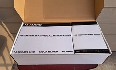 M-Audio 192|4 2-In/2-Out 24/192 USB Audio Interface 2X2 Headphones & Microphone