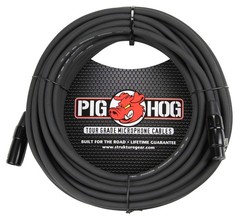 8mm XLR Microphone Cable 100ft Pig Hog High Quality Professional Audio Cables