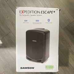 Samson Expedition Escape+ 50W Portable Rechargeable Bluetooth PA Speaker Black