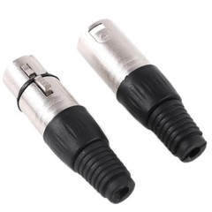 10 Pair Male+Female XLR Audio Cable Connector Plug Jack Microphone Adapter 3-Pin