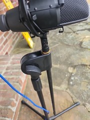 USB Condenser Microphone w/ Shock Mount, Stand & XLR Cable – Podcast/Recording