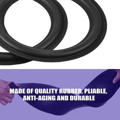 8″ Speaker Foam Surround Repair Kit, 2Pcs 8inch Perforated Rubber Speaker…