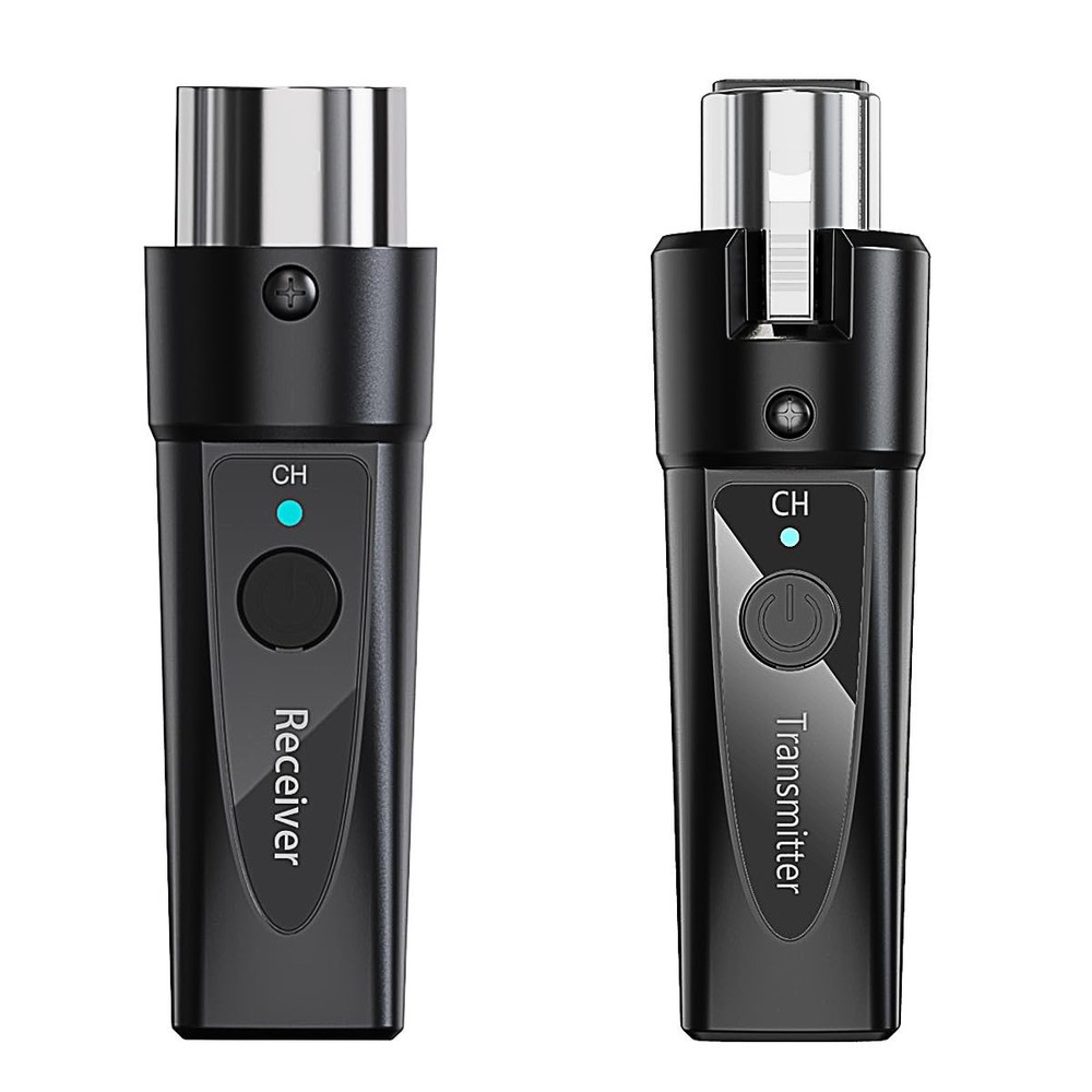 Wireless XLR Microphone System 1 Transmitter & 1 Receiver 2.4 GHz…