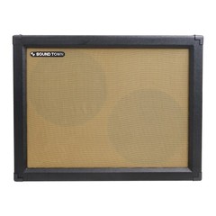 Sound Town 2 x 12″ 130W Open-back Guitar Speaker Cabinet, Black (GUC212OBBK)