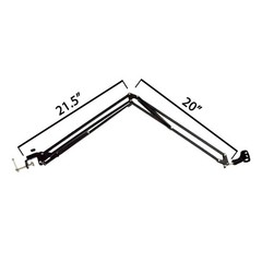ChromaCast Pro Series 38 Scissors Arm Adjustable Microphone Desk Stand with Boom
