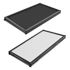 48″x 25″ White+Black DJ Foldable Facade Portable Event Booth Panels w/Carry Bag