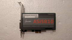 AUDIOSCIENCE ASI5810 PCIe LP Broadcast Sound Card AES Digital & Balanced Analog