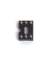 200pc DIP IC Socket 2x3P 2×3 6P Screw Machine Round hole 2.54×7.62mm 0.1″x0.3″