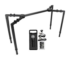 On-Stage WS8550 Stand for Keyboards/Mixers/Racks/DJ Coffin-Cases/Speakers+Mic