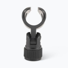 One-Hand Clutch Tripod Mic Stand + Universal Elliptical Rubber Microphone Clip