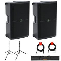 Mackie Thump215 1400W 15″ Powered PA System (Pair) w/ Stand, Case, & Cables