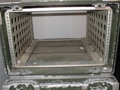 Aluminum EDAK MILEX 6U 19×19 Shallow Rack Mount Case Green Deep Lid