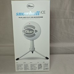 LOGITECH Blue Snowball ICE Plug And Play USB Microphone White Desktop TESTED