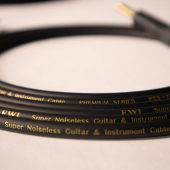 Super Noiseless Guitar & Instrument Cable TS – Handmade in the US – Black – 15ft