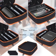 TEFGTER Microphone Case,Wireless Microphone Bag,Portable Storage Case,8 Slots…